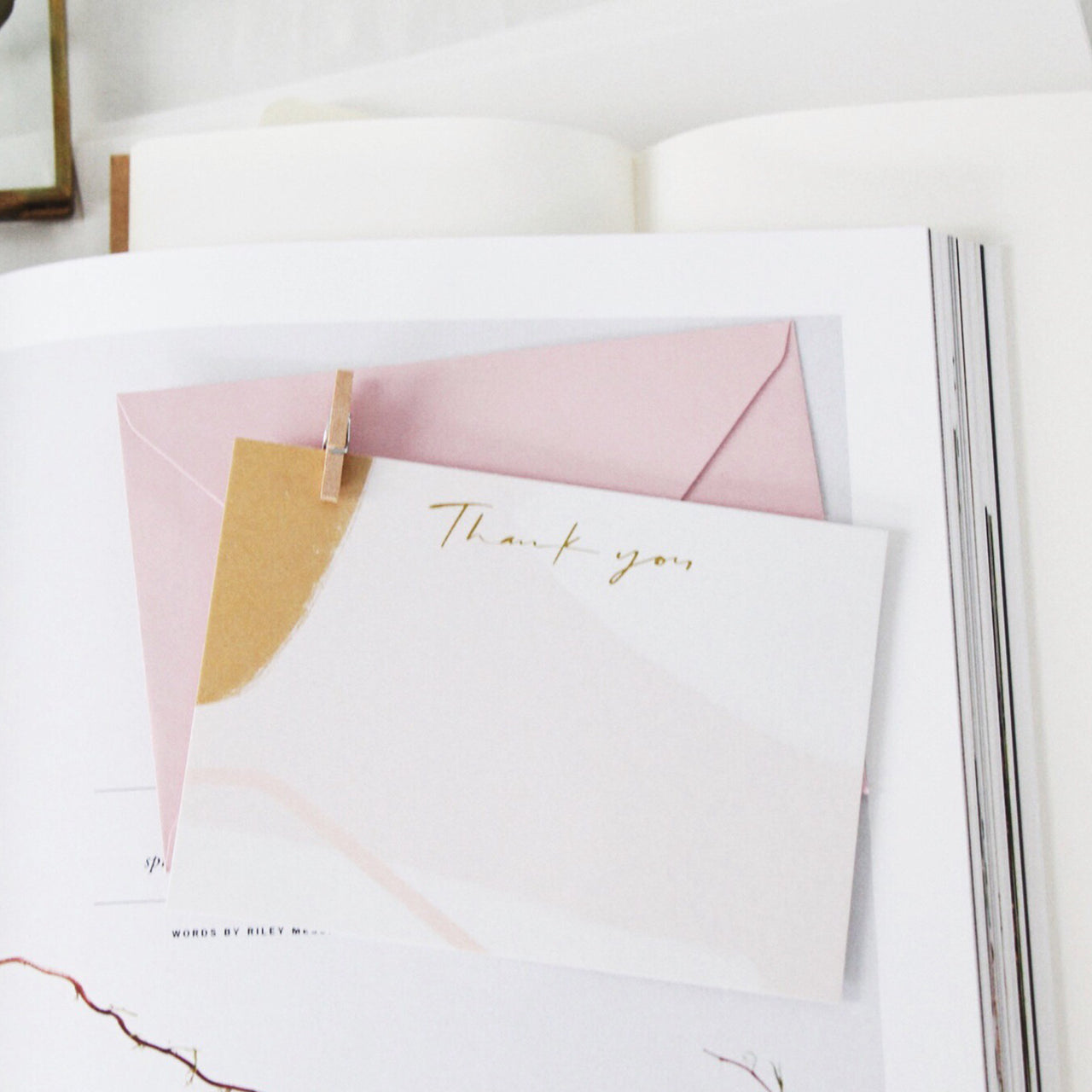 Thank You Card - Pink
