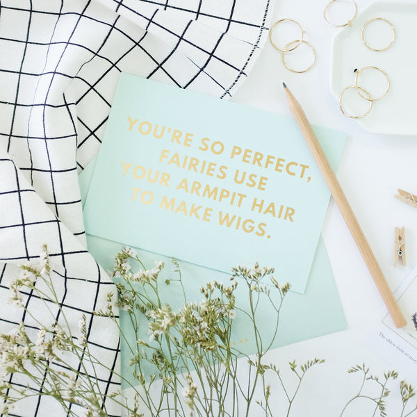 Fairies & Armpit Hair Greeting Card