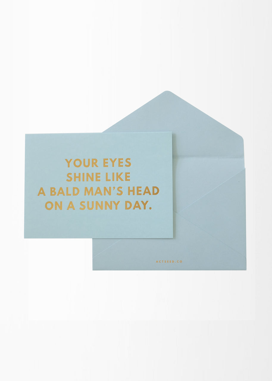 Eyes & Bald Greeting Card